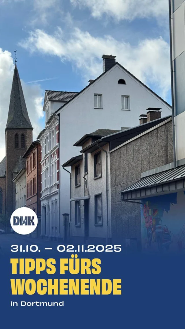 Das Wochenende steht ganz im Zeichen von Halloween – und in Dortmund ist für kleine und große Gruselfans jede Menge los. Ob schaurig-schöne Aktionen im Museum, kreative Bastelangebote oder stimmungsvolle Familienfeste – hier kommen unsere Tipps für ein abwechslungsreiches Wochenende zwischen Kürbissen, Kostümen und gemütlicher Herbststimmung.

Freitag, 31.10

* 15:00 bis 17:00 Uhr, Halloween – Gruselgewusel für Kids, @keuninghausofficial 
* Ab 17:30 Uhr, Halloween 2025, @feuerwehr_holzen_lz28 
* 15:00 bis 19:30 Uhr, Halloween Party, @erlebniswelt_am_fredenbaum 
* 10:00 bis 20:00 Uhr, Halloween im @naturmuseum_dortmund 
* 15:00 bis 17:00 Uhr, Nachts in der Bibliothek – Ein Abenteuer für dein Kuscheltier, Stadtteilbibliothek Mengede
* 15:30 Uhr, Bilderbuchkino – Drei miese, fiese Kerle, Stadtteilbibliothek Lütgendortmund

Samstag, 01.11

* 10:00 bis 18:00 Uhr, Feuer – Eine Ausstellung über Faszination und Gefahr, @dasa_dortmund 
* 15:00 Uhr, Dalia und das rote Buch (Bundesstart), @sweetsixteenkino 

Sonntag, 02.11

* Ab 12:00 Uhr, Familiensonntag, @dortmunderu 
* 15:00 Uhr, Bilderbuchkino, @kjtdortmund 
* 12:00 bis 20:00 Uhr, Herbstmarkt im Revierpark Wischlingen, @pilinabeach 
* 14:00 bis 18:00 Uhr, Koffermarkt, @frau_lose 
* 13:00 bis 17:00 Uhr, Second-Hand-Markt für Kinderkleidung und Spielzeug, @stadt_luenen 
* Mondos Atelier | Strukturen der Natur, @mondo_mio_kindermuseum

🚨Hinweis: Bitte prüft alle Veranstaltungen direkt beim Anbieter – kurzfristige Änderungen sind möglich.

👉 Für mehr Tipps und Familieninspiration in Dortmund: @dortmundmitkind folgen!

wochenendtipp
dortmundmitkind
familienzeit 
wochenendeindortmund