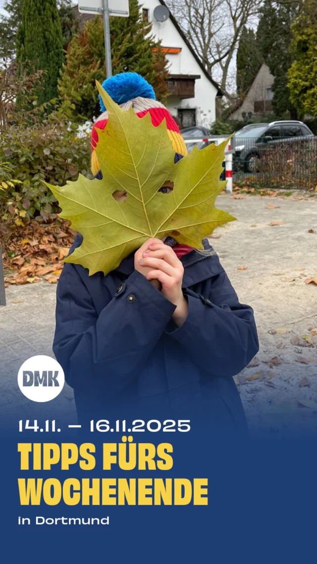 Die gemütliche Jahreszeit hat begonnen, und mit ihr kommen viele stimmungsvolle Veranstaltungen für Familien. Basare und kreative Aktionen laden zum Mitmachen ein, und auch für drinnen ist mit Theater, Musik und Bastelspaß einiges geboten. Hier kommen unsere liebsten Tipps für ein schönes Herbstwochenende in Dortmund und Umgebung.

Freitag, 14.11.2025

* Start der Eislaufsaison, @revierpark_wischlingen 
* 15:00 Uhr, Kindergarten-Buch-Theater-Festival, @theaterfletchbizzel 
* 15:30 Uhr, Bilderbuchkino, Stadtteilbibliothek Aplerbeck
* 15:30 Uhr, Superheld*innen im Alltag, @literaturhaus.dortmund 

Samstag, 15.11.2025

* Ab 17:00 Uhr, Lichterfest Kirchhörde, @suedpol.dortmund 
* 14:00 bis 17:00 Uhr, Trödel rund ums Kind, Pfarrzentrum der Libori-Gemeinde, Paderborner Str. 136, Dortmund-Körne
* ab 11:00 Uhr, Martinsbasar, @rss_dortmund 
* 10:00 bis 13:00 Uhr, Basar Fabio Tiefe Mark, Tiefe Mark 72
* Spielzeugtrödel, Friedrichstraße 65b, @stadt_luenen
* 14:00 bis 18:00 Uhr, Herbstzauber im Hof, Ruhrallee 20, Herdecke
* 16:00 Uhr, Eisadler Dortmund – Chemnitz Crashers @eisadlerdortmund 
* 15:00 Uhr, Dalia und das rote Buch, @sweetsixteenkino 

Sonntag, 16.11.2025

* 11:00 bis 16:00 Uhr, Too Good to Waste Familienmarkt, @derlennhof 
* 10:00 bis 18:00 Uhr, Feuer – Eine Ausstellung über Faszination und Gefahr, @dasa_dortmund 
* Ab 13:30 Uhr, unSICHTBAR verbunden. Im Wasser., @mondo_mio_kindermuseum 
* 11:15 Uhr, Mitmach-Märchen-Morgen, @kindermuseum_adlerturm 
* 16:00 Uhr, 32. Jazztage x SOUNDZZ Familienkonzert: Catfish, @domicildortmund 

🚨Hinweis: Bitte prüft alle Veranstaltungen direkt beim Anbieter – kurzfristige Änderungen sind möglich.

👉 Für mehr Tipps und Familieninspiration in Dortmund: @dortmundmitkind folgen!

wochenendtipp
dortmundmitkind
familienzeit 
wochenendeindortmund