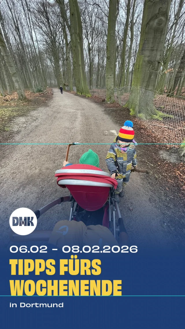 Ein neues Februarwochenende steht vor der Tür und Dortmund hat für Familien wieder einiges zu bieten. Ob kreativ, informativ oder einfach gemütlich, unsere Wochenendtipps laden dazu ein, gemeinsam Zeit zu verbringen, Neues zu entdecken und den Alltag hinter sich zu lassen.

Freitag, 06.02

- 10:00 bis 14:00 Uhr, Mini & Mama Tauschparty, @skf_hoerde  - 11:00 Uhr, Öffentliche Hausführung, 5 Euro, @konzerthaus_do  - 15:00 Uhr, Kreativ und Entspannt, Mandala Workshop für Groß und Klein, Stadtteilbibliothek Hörde - 15:00 bis 18:30 Uhr, Nacht der Lichter, Stadtteilbibliothek Mengede - 16:00 bis 16:45 Uhr, KinderUni, Wieso Journalismus wichtig für die Gesellschaft ist, Hörsaal 3, Emil-Figge-Straße 50 - 19:00 Uhr, Taschenlampenführung für Kinder und Familien, 6 Euro Erwachsene, 3 Euro Kinder, @botanischer_garten_rombergpark 

Samstag, 07.02

- Bis 08.02, Race Days Schwimmwettkampf, @swimracedays  - Macht Platz, Indoor-Flohmarkt, @keuninghausofficial  - 15:00 Uhr, Tommy Tom – Ein neuer Freund für Tommy Tom, Bundesstart, @sweetsixteenkino  - 15:00 Uhr, Kirsas Musik, @theaterdortmund - Feuer – Eine Ausstellung über Faszination und Gefahr, @dasa_dortmund 

Sonntag, 08.02

- 11:15 Uhr, Familiensingen, Opernfoyer - MONDOS ATELIER, Faszinierende Korallenwelt, @mondo_mio_kindermuseum  - 14:00 bis 18:00 Uhr, 1Jahr-Jubiläumsfeier, @keks_und_kruemel_waltrop  - 14:30 bis 16:30 Uhr, Familiennachmittag, @kindermuseum_adlerturm  - 16:00 Uhr, SOUNDZZ, Anna-Karina Barthel und Carlotta Ribbe, Who Am I, 10 Euro, 5 Euro ermäßigt, @soundzz.domicil 
- 
🚨Hinweis: Bitte prüft alle Veranstaltungen direkt beim Anbieter – kurzfristige Änderungen sind möglich.

👉 Für mehr Tipps und Familieninspiration in Dortmund: @dortmundmitkind folgen!

wochenendtipp
#dortmundmitkind
#familienzeit 
wochenendeindortmund