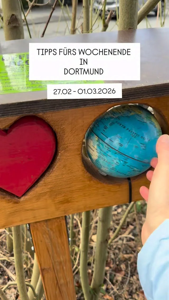Ein neues Wochenende steht vor der Tür und in Dortmund und Umgebung gibt es wieder zahlreiche Angebote für Familien. Ob Theater, Flohmarkt, Ausstellung oder Mitmachaktion, für jedes Alter ist etwas dabei. Hier findet ihr unsere Wochenendtipps für Dortmund mit Kind, übersichtlich zusammengestellt und ideal für die gemeinsame Familienzeit.

Freitag, 27.02

* 15:00 Uhr, Spielenachmittag für Kinder ab 6 Jahren, Stadtteilbibliothek Hörde
* 16:00 Uhr, Bilderbuchkino mit der Feuerwehr, @stadt_luenen 
* 17:00 bis 21:00 Uhr, Re-Opening Party, @lillyundlouidortmund 
* 18:00 Uhr, Wir Tiere, ab 4 Jahren, @kjtdortmund 

Samstag, 28.02

* Ab 10:00 Uhr, Die dünne Haut der Erde, Unsere Böden, @naturmuseum_dortmund 
* 10:00 bis 13:00 Uhr, Kids und Kram Flohmarkt, ASG-Aula, Leonhardstraße 8, @stadtcastroprauxel 
* 15:00 Uhr, Hola Frida, Bundesstart, @sweetsixteenkino 
* 18:30 Uhr, Chinesisches Frühlingsfest 2026, @auslandsgesellschaft.de_do 

Sonntag, 01.03

* 09:30 bis 12:30 Uhr, Kids Disco on Ice, Eishalle Wischlingen
* 10:00 bis 15:00 Uhr, Schulranzen-Party, Entdeckertage mit @tonton_schulranzen 
* Basteln zum Thema Feuer, ab 7 Jahren, @dasa_dortmund 
* 11:00 bis 16:00 Uhr, Too Good To Waste Markt, Der Lennhof
* 11:15 bis 12:15 Uhr, Mitmach-Märchen-Morgen, @kindermuseum_adlerturm 
* 12:00 bis 16:00 Uhr, 2nd Hand Markt für Kinderkleidung und Spielzeug, Lükaz, @stadt_luenen 
* 15:00 Uhr, Das Märchen vom Hasen und Igel, @kulturzentrumbalou 
* Kinderkleidermarkt, Europahalle, @stadtcastroprauxel 

🚨Hinweis: Bitte prüft alle Veranstaltungen direkt beim Anbieter – kurzfristige Änderungen sind möglich.

👉 Für mehr Tipps und Familieninspiration in Dortmund: @dortmundmitkind folgen!

wochenendtipp
#dortmundmitkind
#familienzeit 
wochenendeindortmund