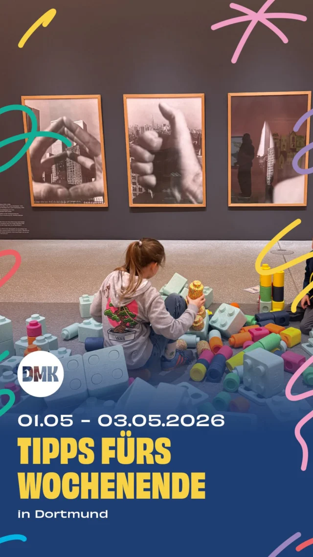 Am ersten Maiwochenende ist einiges los und die Auswahl ist besonders vielfältig. Wer Lust auf einen kleinen Ausflug hat, kann zum Beispiel nach Münster fahren, dort läuft eine tolle Familienausstellung. Aber auch in Dortmund und Umgebung gibt es viele schöne Veranstaltungen für Familien. Hier sind unsere Favoriten 

Freitag, 01.05

* Bis zum 13.09.2026, Ausstellung für die ganze Familie, Reiselustig unterwegs mit dem Hasen Felix, @lwlmuseumkunstkultur
* 10:00 bis 15:00 Uhr, Flohmarkt und Kinderfest, @kleines_spukhaus_dortmund 
* 11:00 bis 18:00 Uhr, Kräutermarkt, @botanischer_garten_rombergpark 
* 11:00 bis 18:00 Uhr, Jeremiasfest der Griechisch Orthodoxen Kirchengemeinde, Kulturinsel Phoenix See am Kai
* 14:00 bis 18:00 Uhr, Maifest am Café, @bioladen.und.cafe 
* im Westfalenpark: DGB Maiveranstaltung & Familienfest

Samstag, 02.05

* 10:00 Uhr, Vorlesen auf Ukrainisch für Kinder, @stlbdortmund 
* 15:00 Uhr, Der Super Mario Galaxy Film, @filmbuehne_postkutsche 
* Feuer, Eine Ausstellung über Faszination und Gefahr, @dasa_dortmund 
* Zurück zum Beton, Ina Webers Trümmerbahnen Minigolf, @museumostwall
* Mitmach Ausstellung Unsichtbar verbunden im Boden, @mondo_mio_kindermuseum

Sonntag, 03.05

* Flohmarkt, Fredenbaumpark
* 11:00 bis 17:00 Uhr, Ente gut alles gut Trödelmarkt, @umschlagplatz 
* ab 12:00 Uhr, Familiensonntag, @dortmunderu 
* 14:00 bis 15:30 Uhr, Öffentliche Familienführung, @hoeschmuseum_dortmund 

🚨Hinweis: Bitte prüft alle Veranstaltungen direkt beim Anbieter – kurzfristige Änderungen sind möglich.

👉 Für mehr Tipps und Familieninspiration in Dortmund: @dortmundmitkind folgen!

#wochenendtipp
#dortmundmitkind
* #familienzeit 
* wochenendeindortmund