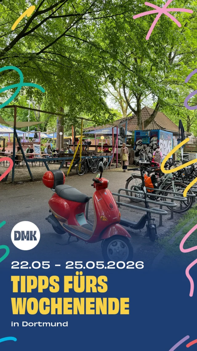 Das Wochenende bringt wieder viele schöne Möglichkeiten für Familien in und um Dortmund mit sich. Von Flohmärkten über Mitmachaktionen bis hin zu Ausstellungen und Theater ist alles dabei.

Freitag 22.05

* 11:00 bis 20:00 Uhr, Ausstellung „Müll. Eine Ausstellung über die globalen Wege des Abfalls“, @museumostwall 
* Feuer – Eine Ausstellung über Faszination und Gefahr, @dasa_dortmund 

Samstag 23.05

* 10:00 bis 13:00 Uhr, Kita-Flohmarkt, Martener Str. 431, Dortmund 44379
* 13:30 bis 15:00 Uhr, Kreativ für Kinderrechte, @mondo_mio_kindermuseum 
* 15:00 Uhr, Tommy Tom – Der verschwundene Teddybär, @sweetsixteenkino 

Sonntag 24.05

* 11:00 bis 17:00 Uhr, Tag der offenen Tür, @kanukids_fs98 
* 14:00 bis 15:15 Uhr, Öffentliche Familienführung, @kindermuseum_adlerturm 
* Bis zum 13.09.2026, Ausstellung für die ganze Familie „Reiselustig. Unterwegs mit dem Hasen Felix“, @lwlmuseumkunstkultur Münster
* Auch am 25.05, „Ein König zu viel“, @naturbuehnehohensyburg 
* 11:00 bis 16:00 Uhr, Familienflohmarkt, Galopprennbahn Dortmund
* 14:00 bis 14:40 Uhr, Theater „Die drei kleinen Schweinchen“, @theaterfletchbizzel 
* 16:00 bis 17:30 Uhr, Körper Klang Bewegung, @kjtdortmund 

Montag 25.05

* 11:30 bis 17:00 Uhr, Flohmarkt, @shades.dortmund 
* 10:00 bis 16:00 Uhr, Zoorallye, @zoodortmund 
* 10:00 bis 20:00 Uhr, Zollern Treff, Familienfest rund um Oldtimer und Steampunk, LWL-Museum Zeche Zollern

🚨Hinweis: Bitte prüft alle Veranstaltungen direkt beim Anbieter – kurzfristige Änderungen sind möglich.

👉 Für mehr Tipps und Familieninspiration in Dortmund: @dortmundmitkind folgen!

Dortmund
Dortmund mit Kind
Wochenendtipps
NRW
Familienzeit