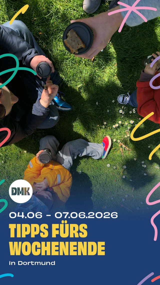 Für dieses Wochenende ist die Auswahl zwar etwas kleiner, aber dafür sind einige richtig schöne Familienhighlights dabei. Ob Ausstellung, Konzert, Flohmarkt oder Familiensonntag – vielleicht ist genau die passende Unternehmung für euch dabei. Wir wünschen euch ein entspanntes Wochenende und viele schöne Familienmomente.

Donnerstag 04.06

* Bis zum 13.09.2026, Ausstellung für die ganze Familie „Reiselustig. Unterwegs mit dem Hasen Felix“, @lwlmuseumkunstkultur Münster
* Feuer – Eine Ausstellung über Faszination und Gefahr, @dasa_dortmund 

Freitag 05.06

* 18:00 Uhr, Junge Wilde – Lea Desandre mit Rhino-Kids-Einführung für Kinder, @konzerthaus_do 
* 13:00 Uhr, Switch-Nachmittag für Kinder ab 6 Jahren, Stadtteilbibliothek Lütgendortmund
* 15:00 Uhr, Kinderdisco – Tanz, Spaß, Bühne frei!, @keuninghausofficial 

Samstag 06.06

* 11:00 bis 20:00 Uhr, Ausstellung „Müll. Eine Ausstellung über die globalen Wege des Abfalls“, @museumostwall 
* 10:00 bis 12:00 Uhr, Vorlesen auf Ukrainisch für Kinder, @stlbdortmund 
* Ab 11:00 Uhr, Mondos Atelier: Kreative Kohle-Monster, @mondo_mio_kindermuseum 

Sonntag 07.06

* 11:00 bis 17:00 Uhr, Ente gut, alles gut – Trödelmarkt, @umschlagplatz 
* „Zwei Monster“, @theaterfletchbizzel 
* Familiensonntag im Dortmunder U, 100 Jahre U @dortmunderu 
* 12:00 bis 18:00 Uhr, Familienfest, @kjtdortmund 
* 11:00 bis 15:00 Uhr, Kindertrödelmarkt, Turnhalle der Friedrich-Ebert-Grundschule Schüren
* 14:00 bis 15:30 Uhr, Öffentliche Familienführung, @hoeschmuseum_dortmund 
* 15:00 bis 17:00 Uhr, Musiksommer 2026, Fredenbaumpark
* 15:00 Uhr, Die geheimnisvolle Minusch, @sweetsixteenkino 

🚨Hinweis: Bitte prüft alle Veranstaltungen direkt beim Anbieter – kurzfristige Änderungen sind möglich.

👉 Für mehr Tipps und Familieninspiration in Dortmund: @dortmundmitkind folgen!

Dortmund
Dortmund mit Kind
Wochenendtipps
NRW
Familienzeit